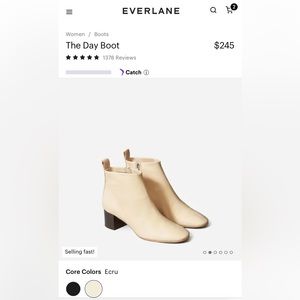 Everlane Day Boots in Ecru